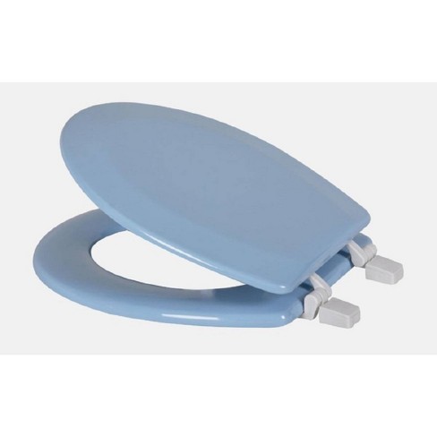 Pale blue toilet clearance seat