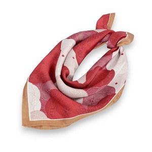 Anna-Kaci Satin Square Scarf with Elegant Floral Print for Neck Hair and Handbag Accessory - 27.5IN×27.5IN - 1 of 4