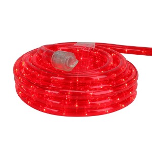Northlight Outdoor Incandescent Flexible Christmas Rope Lights - Red - 18' Clear Wire - 1 of 3