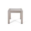 GDFStudio Crested Bay Outdoor Aluminum and Tempered Glass Side Table - 2 of 4