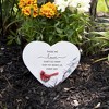 Pavilion Gift Company - Those We Love - 5" Standing Heart Memorial Stone - Stepping Stones and Pathways - 2 of 4