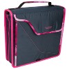 Five Star 3" Sewn Zipper Binder Navy/Pink: 3 Inch D Ring, 850 Sheet Capacity, 8 Pockets, Polyester, Teen & Adult - 2 of 4