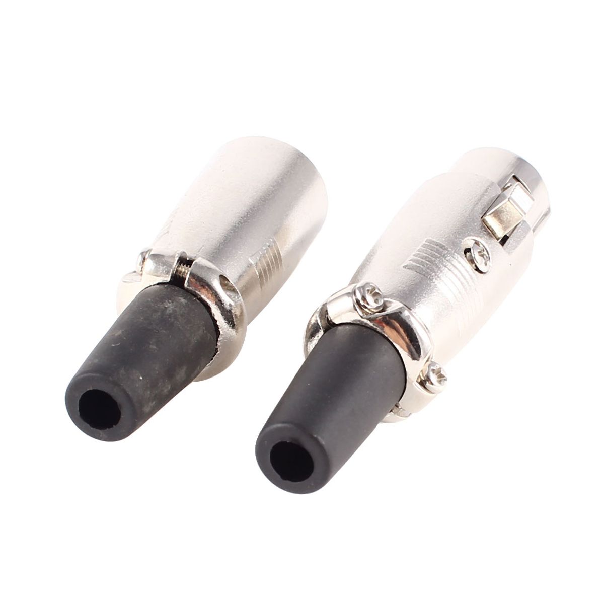 Unique Bargains Metal Silver Tone Audio Adapter 1 Pair - thumbnail 5