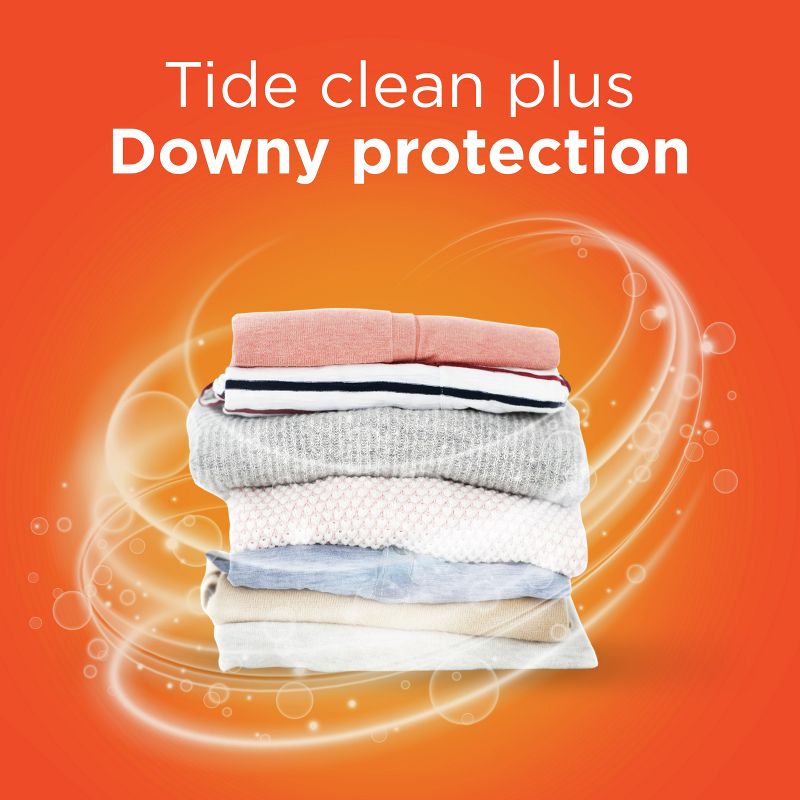 Tide Plus Downy High Efficiency Liquid Laundry Detergent - April Fresh, 5 of 10