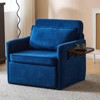 NicBex 3-in-1 Convertible Chair/Floor Bed - Sofa to Sleeper with Charging Tray Table, Fabric Upholstery - 2 of 4