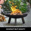 Good Directions Porto 32" Outdoor Fire Pit with Cover Lid Black - 2 of 4