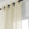 Lonnie 2-Piece Grommet Sheer Window Curtain Panel Beige by Rt Designers Collection - 2 of 4