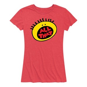 Women's All That Ready Yet Short Sleeve Graphic T-Shirt - Heather Red - X-Large - 1 of 4