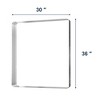 CIPACHO Brushed Silver Metal Framed Wall Mirror - Unbreakable, Anti-Delivering, Distortion-Free, Easy Install - 3 of 4