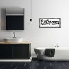 Stupell Industries Seat Yourself Bathroom Sign Floating Frame Canvas Art, Gray, 31" x 14" - 3 of 4