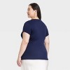 Women's Short Sleeve Ribbed T-Shirt - A New Day™ - 2 of 3