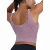 DOMETOUR Yoga Top U-Shaped Back Yoga With Mid-support Sports Bra For Women - 4 of 4
