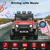 Coucheta 24V Kids Power Wheels Truck, 6-Wheel All-Terrain Ride-On Car with Parent Remote Control, 3 Speeds, Bluetooth Music - 4 of 4