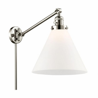 Cone - 1 Light Swing Arm Wall Sconce In Industrial Style-16 Inches Tall and 12 Inches Wide