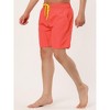 Lars Amadeus Men's Solid Beach Shorts Drawstring Surfing Mesh Lining Swimwear Board Shorts - 2 of 4