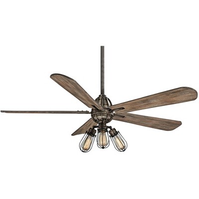 56" Minka Aire Alva Heirloom Bronze LED Ceiling Fan