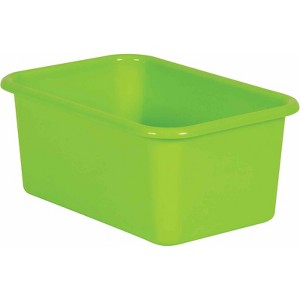 Teacher Created Resources Lime Small Plastic Bin (Pack of 6) - 1 of 1