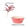 Beistle Metallic Cupcake Liners & Picks, 24 picks per bag, 2 bags in this offer 48 picks in total (48/Pkg) Pink - 4 of 4