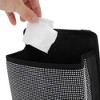 Unique Bargains Car Trash Can Hanging Front Rear Seats Flannel Trash Bin White Black 1 Pc - 4 of 4