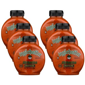 Inglehoffer Sriracha Extra Hot Mustard Squeeze Bottle - 6 pack, 10.25 oz - 1 of 4