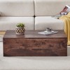 TiramisuBest 39.3" MDF Coffee Table, Modern Light Wood Finish with Stylish Design for Living Room,Wood - 2 of 4