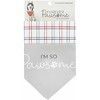Pavilion Gift Company - I'm So Pawsome - 12" x 8" Canvas Slip on Pet Bandana - Pet Toy - 4 of 4