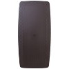 Flash Furniture 5.62-Foot Brown Rattan Indoor-Outdoor Plastic Folding Table with Umbrella Hole - 2 of 3