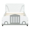 Twin Size Car-Shaped Platform Bed with Wheels - 4 of 4