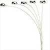 84"H Gold Dimmable Arc Floor Lamp 5-Head Adjustable Arm Arching Floor Lamp  Cap Style Floor Lamp For Living Rooms, Bedrooms-The Pop Home - 3 of 4