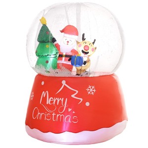Outsunny 5.5FT Christmas Inflatable Crystal Ball, Xmas Blow Up Decoration with LED Lights for Indoor, Outdoor, Yard, Party - 1 of 4