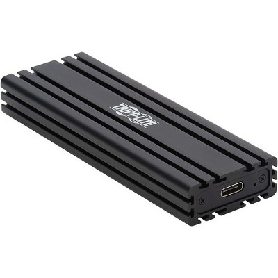 Tripp Lite U457-1M2-NVMEG2 Drive Enclosure PCI Express NVMe - USB 3.1 (Gen 2) Type C Host Interface - UASP Support External - Black