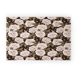 Avenie A Realm Of Roses Dark Academia Looped Vinyl Welcome Mat - Society6 - 1 of 4