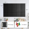 Large Cork Board for Wall,59" x 36",Black Bulletin Board,15 Pack Felt Wall Tiles,for Office, with 30 Pushpins,Pin Board for Home Office Classroom - 3 of 4