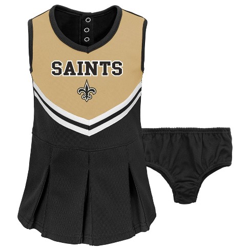 Nfl New Orleans Saints Toddler Girls In The Spirit Cheer Set 12m Target