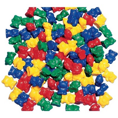 Childcraft Small Bear Counters, 3/4 Inches, Assorted Colors, set of 100