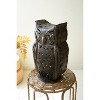 Owl-Shaped Iron Candle Lantern – 17"Tall Rustic Decor by Kalalou - 4 of 4