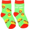 Pavilion Gift Company - Burger and Fries - M/L Youth Cotton Blend Crew Socks - Socks - 4 of 4