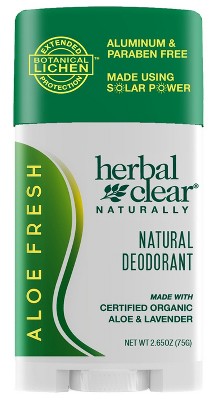 Aloe Fresh Deodorant by Herbal Clear Naturally  -  2.65 oz Stick