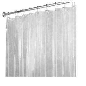 iDesign 72 in. H X 72 in. W Clear Solid Shower Curtain Liner Vinyl - 1 of 1