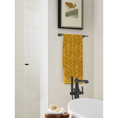 Bronx Gunmetal Wall Mounted 18-inch Industrial Towel Bar