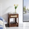 Streamdale Rattan End Table With Drawer, Modern Nightstand, Side Table For Living Roon, Bedroom - 2 of 4