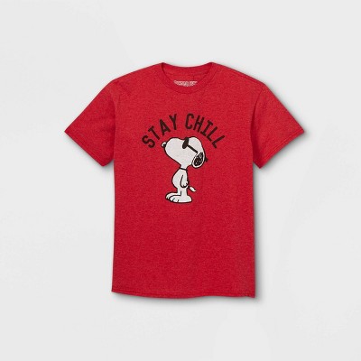 Boys' Peanuts Snoopy Short Sleeve Graphic T-Shirt - Red XS