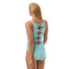 Women's Square Neck Twist Back One Piece Swimsuit - Carmen Marc Valvo - 2 of 3