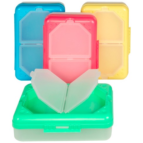 3 Color Small Pantry Storage Bins, Plastic Storage Bins with