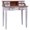 vidaXL Writing Desk with Drawers Computer Desk for Office Solid Reclaimed Wood - 2 of 4