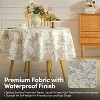 Printed Waterproof Fabric Tablecloths, Easy Care Dining Table Covers by Sweet Home Collection® - 2 of 4