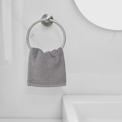 Brushed Nickel 5-Piece Bathroom Hardware Set with Towel Bar