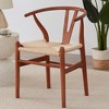 Infurnic Accent Chairs, Modern Chairs Set with Sturdy Legs, for Kitchen and Dining Room, Brown, 19.7"*15.7"*31.5" - 4 of 4