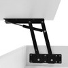 NicBex Modern Glass Coffee Table with Storage Drawers,Side Table with Lift Top,Functional End Table with LED Lights,Center Table for Living Room - 3 of 4