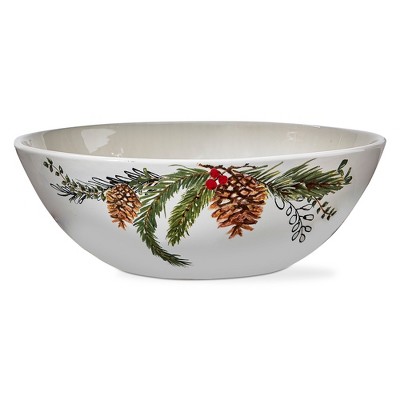tagltd Winter Sprig Serving Bowls